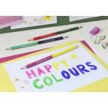 Faber-Castell színesceruza készlet ajándék hegyezővel, 24+3db - Bicolor