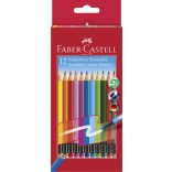 Faber-Castell radírozható színesceruza készlet, 12db-os