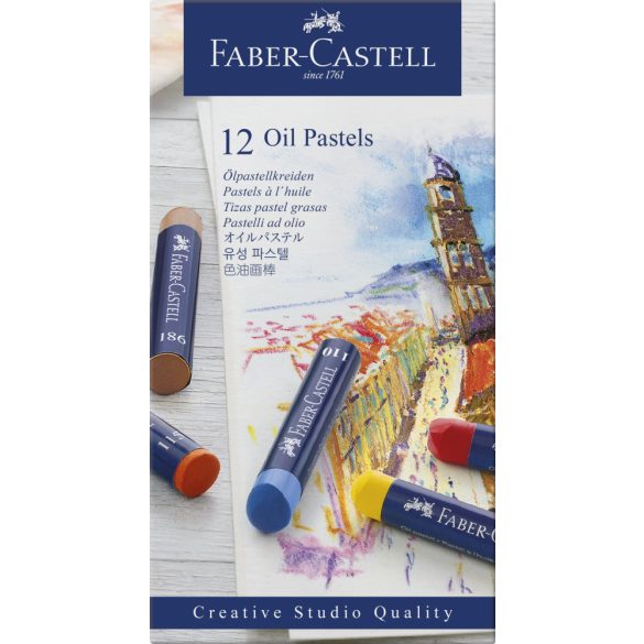 Faber-Castell Creative Studio olajpasztell rúd 12db-os készlet
