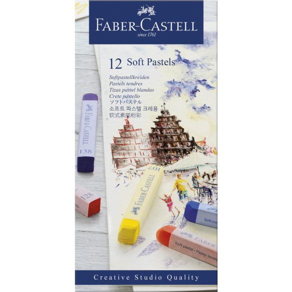 Faber-Castell Creative Studio porpasztell kréta, 12db-os