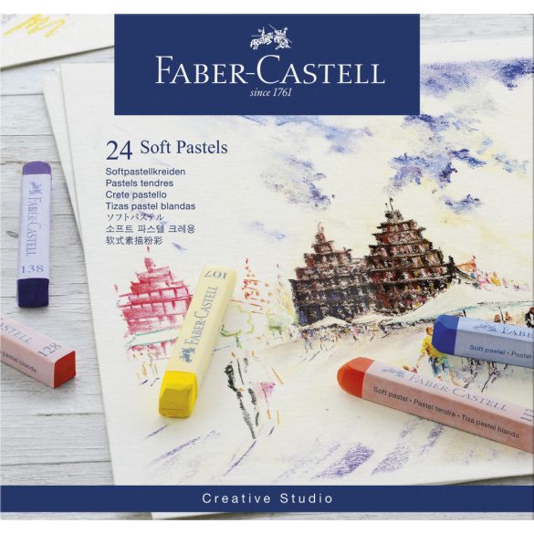 Faber-Castell Creative Studio porpasztell kréta, 12db-os
