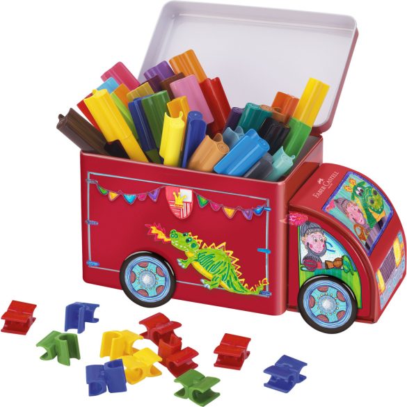 Faber-Castell 33db-os filctoll készlet fém teherautó dobozban