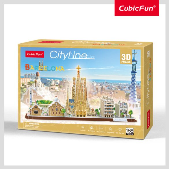 Cubic Fun 3D puzzle, City Line, Barcelona