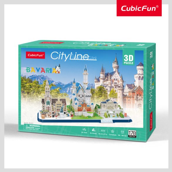 Cubic Fun 3D puzzle, City Line, Németország-Bajorország