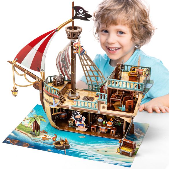 Cubic Fun 3D puzzle, City Line, Kalózhajó