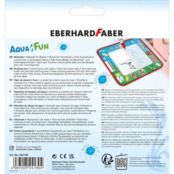 Eberhard Faber színező szőnyeg 32x32cm AQUA FUN