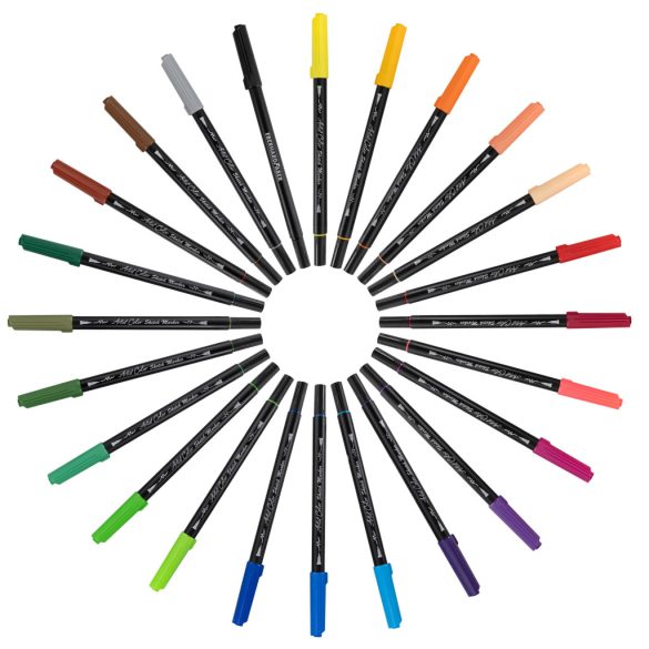 Eberhard Faber művész filctoll készlet 24db-os kétvégű ARTIST COLOR vázlathoz