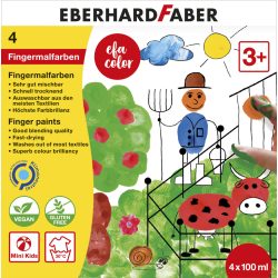   Eberhard Faber ujjfesték készlet 4db-os kimosható (4x100ml)