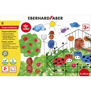 Eberhard Faber ujjfesték készlet 6db-os kimosható (6x100ml)