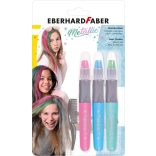 Eberhard Faber hajszínező kréta 3db-os metál színek csavar mechanikával