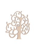 Krea-Wood nyírfából készült ékszertartó fa madárkával