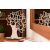 Krea-Wood tölgyfából készült ékszertartó fa levelekkel, fehér