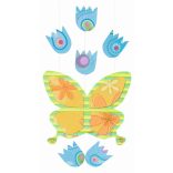 Virágos mintás scrapbook karton kézműves technikához. 30.5 x 30.5 cm, 12 ív 190 gramm/m2