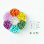 Folia gyöngyfűző szett 90g szivárvány (3x1m nylon szál, 3 kapocs)