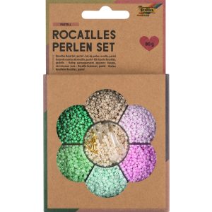 Folia gyöngyfűző szett 90g pasztell (3x1m nylon szál, 3 kapocs)