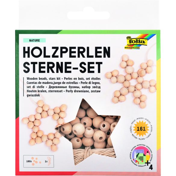 Folia fagyöngy csillagkészítő szett 161db-os, Natúr