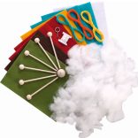 Kézműves barkácsfilc készlet "Erdei állatok" 14 részes