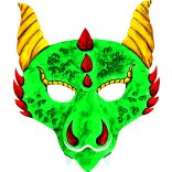 Folia farsangi álarc készítő szett 6db-os vegyes motívummal