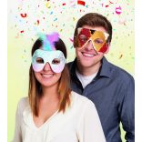 Folia farsangi álarc készítő szett 6db-os "party" motívummal