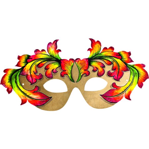 Folia farsangi álarc készítő szett 6db-os "party" motívummal