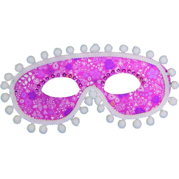 Folia farsangi álarc készítő szett 6db-os "party" motívummal