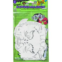   Folia farsangi álarc készítő szett 6db-os "Ijesztő kísérteties" motívummal