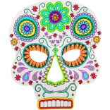 Folia farsangi álarc készítő szett 6db-os "Ijesztő kísérteties" motívummal