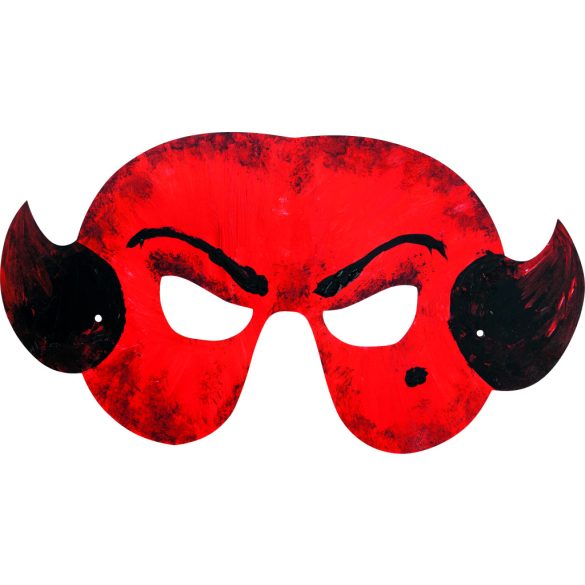 Folia farsangi álarc készítő szett 6db-os "Ijesztő kísérteties" motívummal