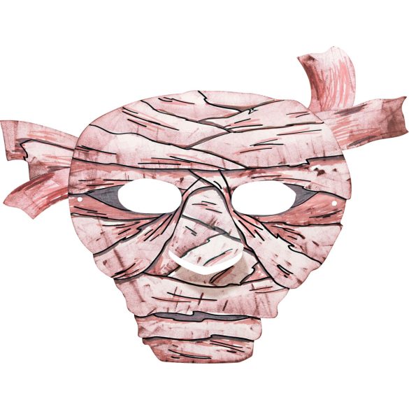 Folia farsangi álarc készítő szett 6db-os "Ijesztő kísérteties" motívummal