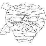 Folia farsangi álarc készítő szett 6db-os "Ijesztő kísérteties" motívummal