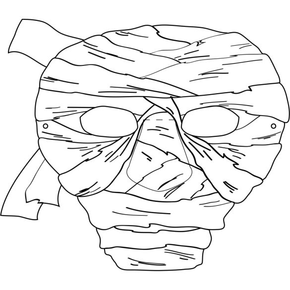 Folia farsangi álarc készítő szett 6db-os "Ijesztő kísérteties" motívummal