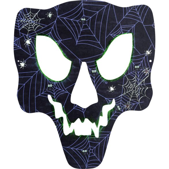 Folia farsangi álarc készítő szett 6db-os "Ijesztő kísérteties" motívummal