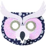 Folia farsangi álarc készítő szett 6db-os "erdei állatok" motívummal