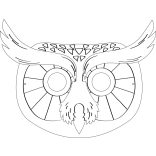 Folia farsangi álarc készítő szett 6db-os "erdei állatok" motívummal