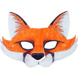 Folia farsangi álarc készítő szett 6db-os "erdei állatok" motívummal