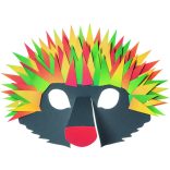 Folia farsangi álarc készítő szett 6db-os "erdei állatok" motívummal