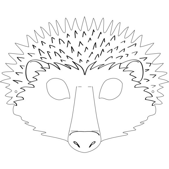 Folia farsangi álarc készítő szett 6db-os "erdei állatok" motívummal