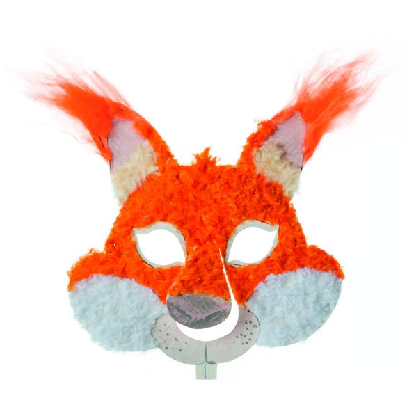 Folia farsangi álarc készítő szett 6db-os "erdei állatok" motívummal