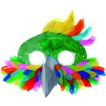 Folia farsangi álarc készítő szett 6db-os "egzotikus állatok" motívummal