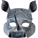 Folia farsangi álarc készítő szett 6db-os "egzotikus állatok" motívummal