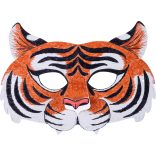 Folia farsangi álarc készítő szett 6db-os "egzotikus állatok" motívummal