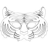 Folia farsangi álarc készítő szett 6db-os "egzotikus állatok" motívummal