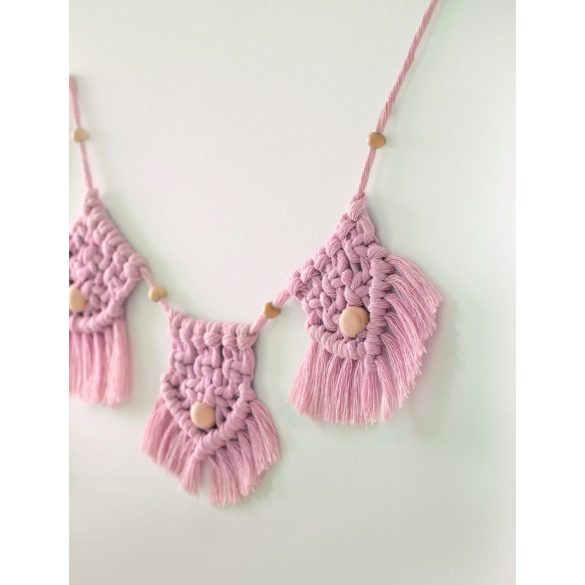 Folia makramé készítő szett 10db-os BOHO (fonal, fagyöngy, fa pálcika)