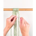 Folia makramé készítő szett 10db-os BOHO (fonal, fagyöngy, fa pálcika)