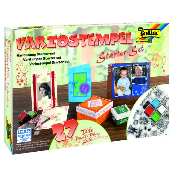 Folia 27 részes nyomda szett 22 db sablonnal és 4 db párnával