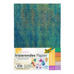   Színes kézműves papír készlet 23 x 33 cm 10 ív színjátszó 75 gramm/m2
