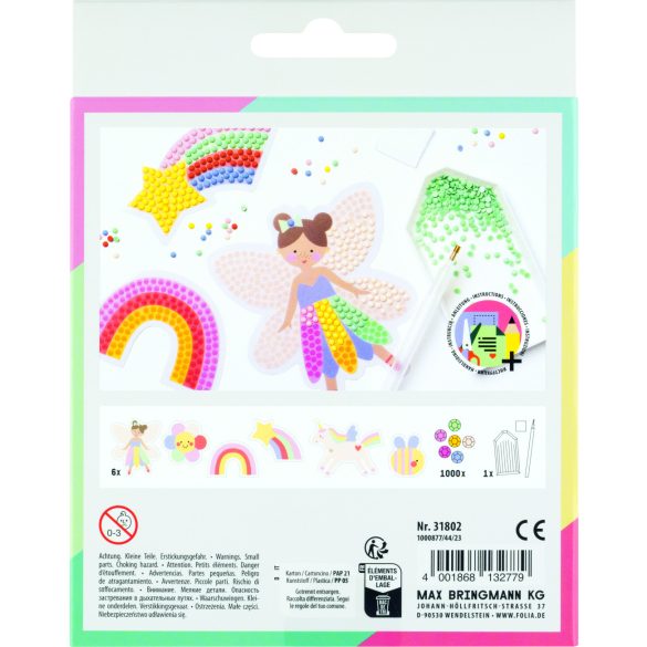 Gyémántszemes kirakó készlet, 1009db-os "Szivárvány" design