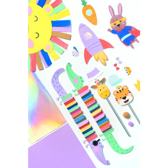 Folia "Vidám szafari" kézműves doboz készlet, 144db-os 