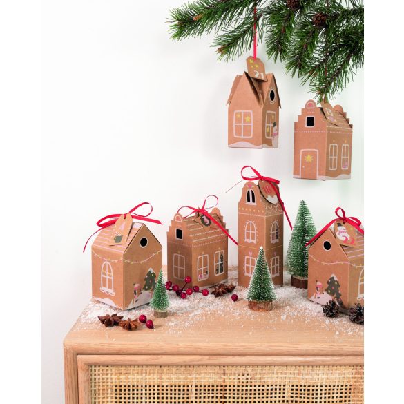 Folia 49 részes adventi naptár készítő szett, "hangulatos falu"