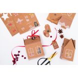 Folia 49 részes adventi naptár készítő szett, "hangulatos falu"
